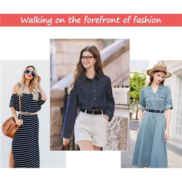 No Show Elastic Belt Women Men Adjustable Flat Buckle Invisible Waist Tuck Band - Picture 2 of 8